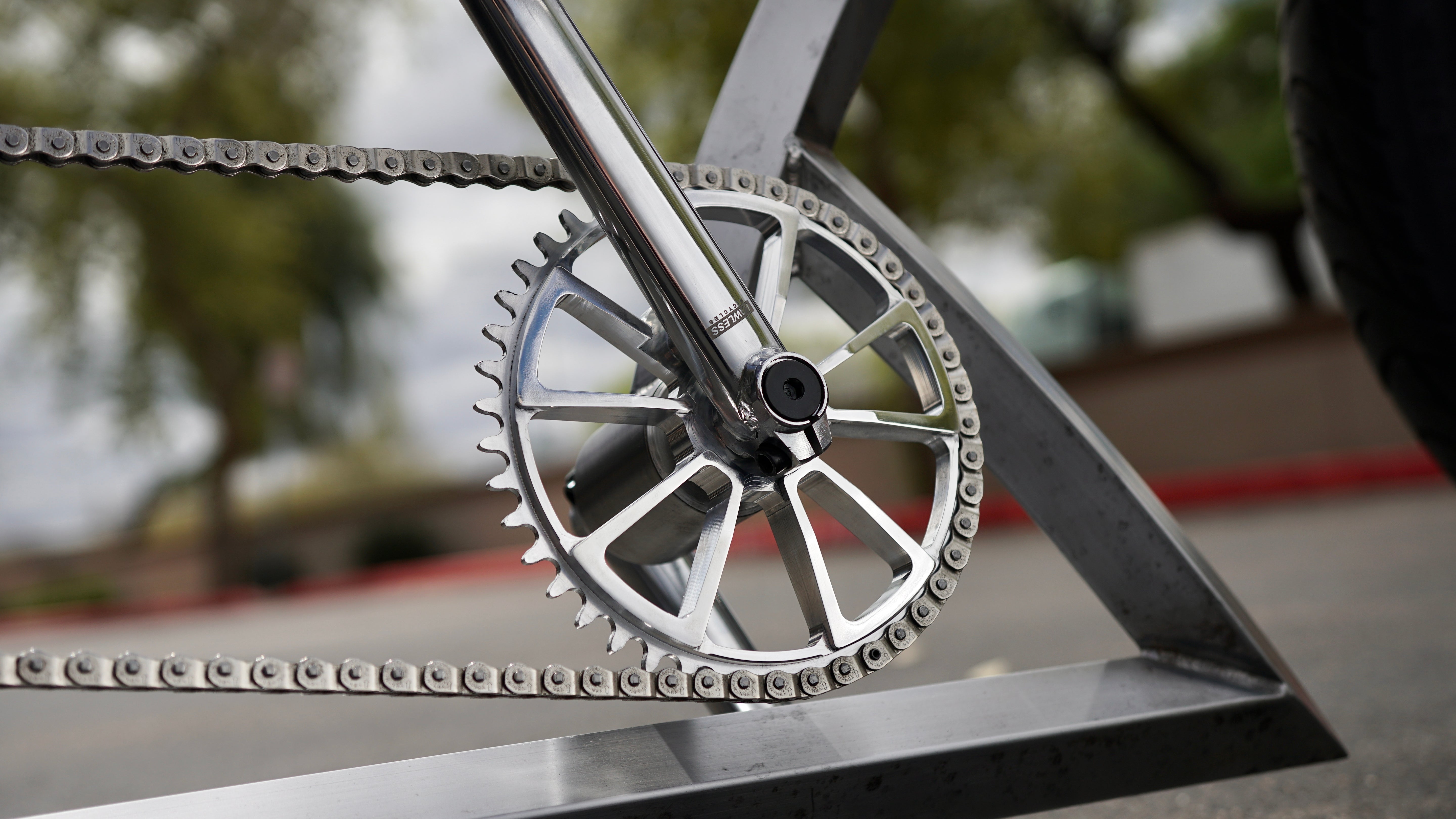 Ruthless Sprocket — CNC billet aluminum bicycle sprocket for custom cruisers Main image