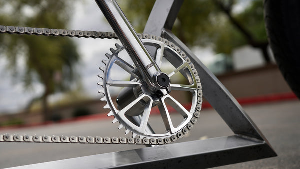 Ruthless Sprocket — CNC billet aluminum bicycle sprocket for custom cruisers