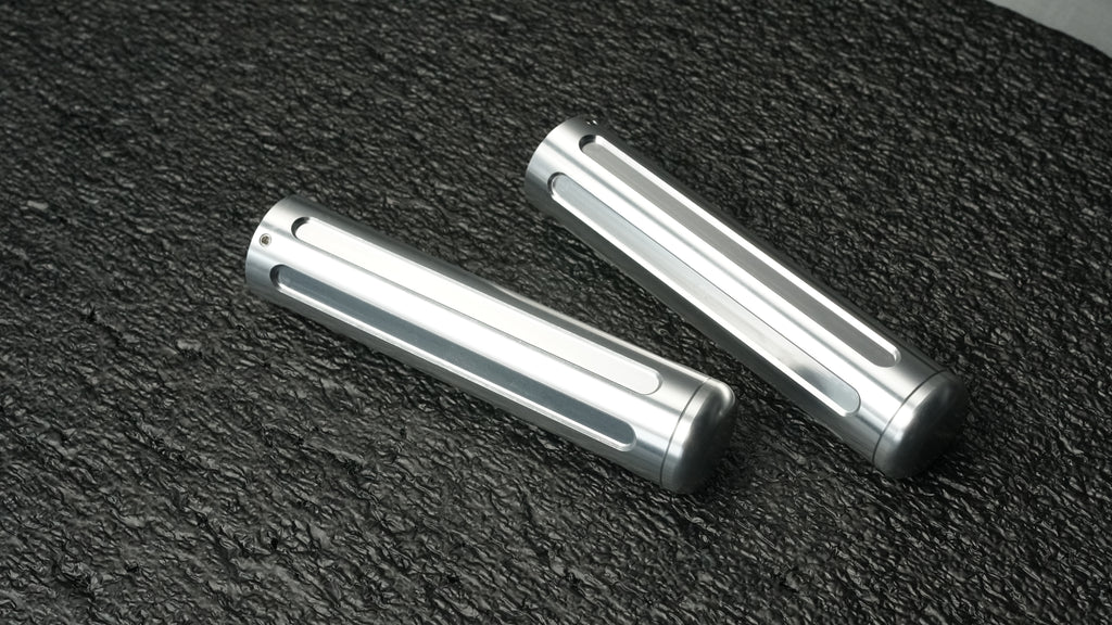 Billet Grips Slotted — CNC billet aluminum bicycle grips