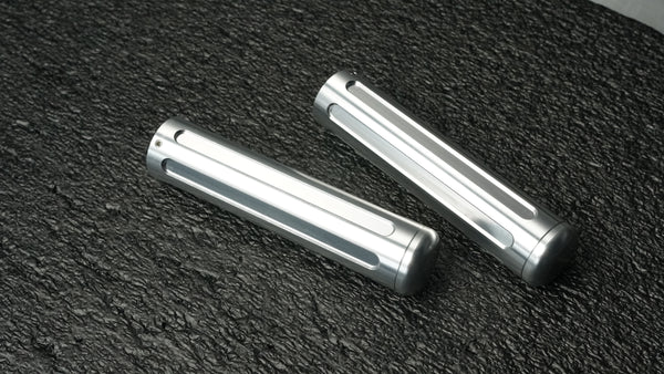 Billet Grips Slotted — CNC billet aluminum bicycle grips