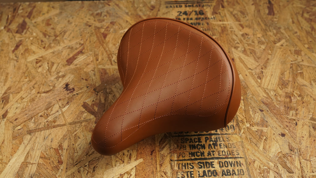 Cruiser Saddle Diamond Stitch — cruiser bicycle saddle