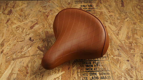 Cruiser Saddle Diamond Stitch — cruiser bicycle saddle