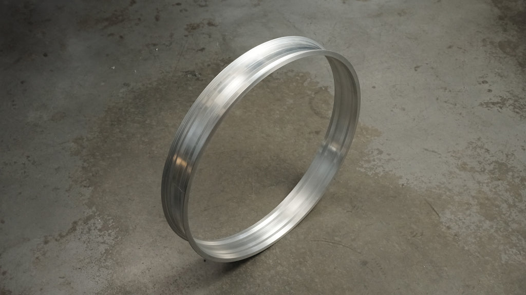 26 x 3 inch blank rim with no spoke holes — aluminum bicycle rim for custom cruisers