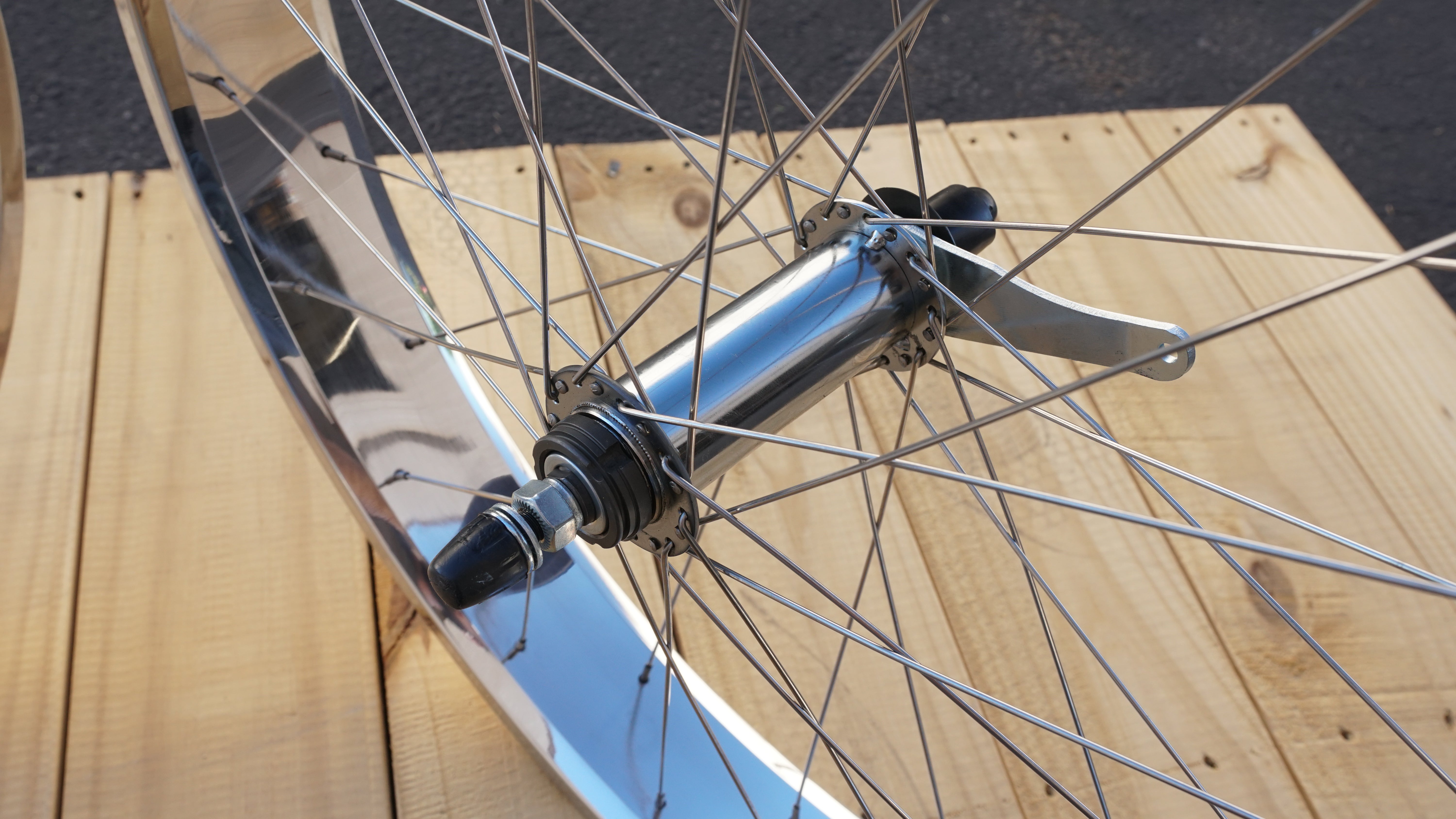 bicycle wheel with 3 speed hub Wheel set - 26" x 3" - Single Speed