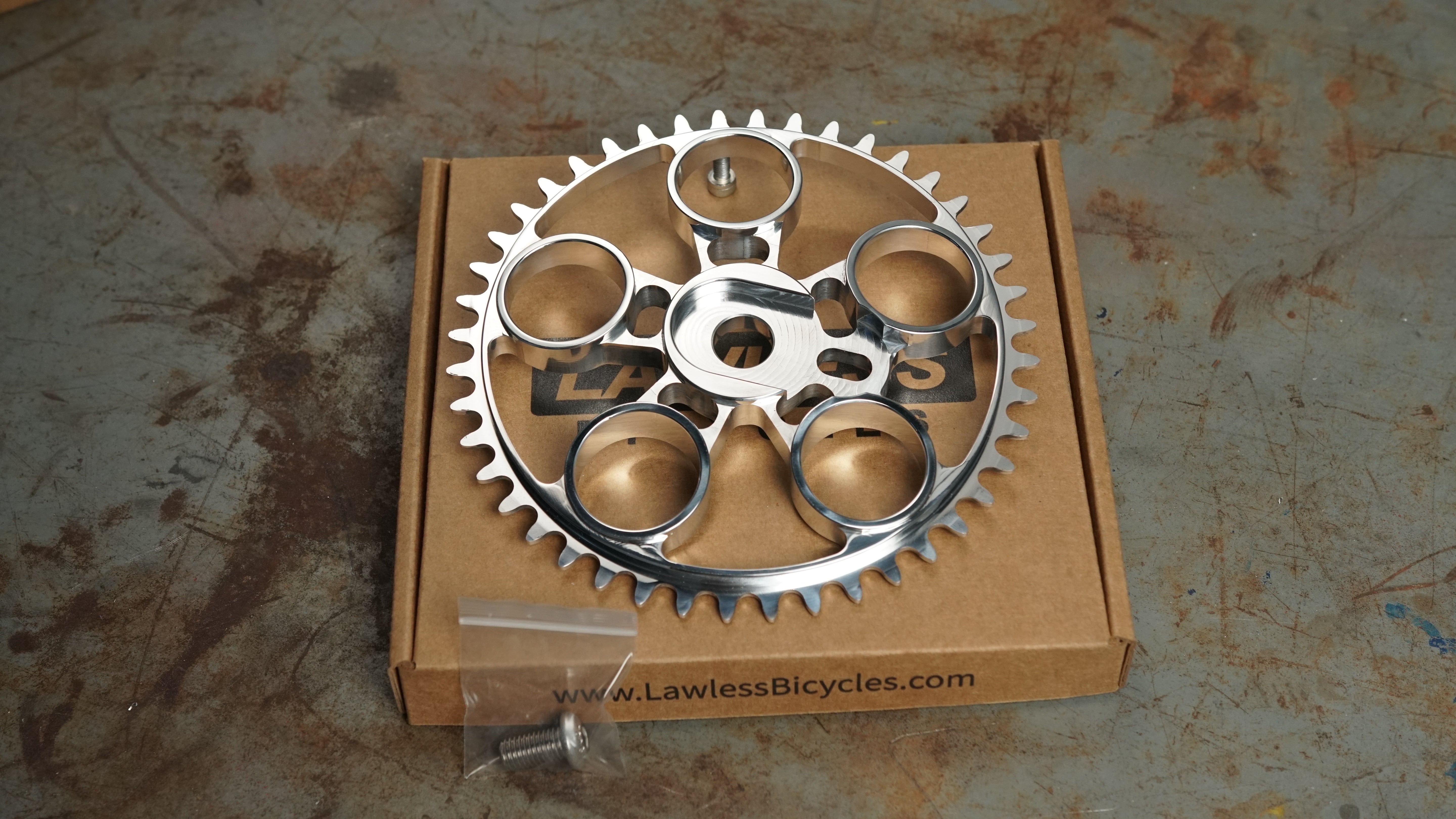 High Roller Sprocket — CNC billet aluminum bicycle sprocket for custom cruisers Main image