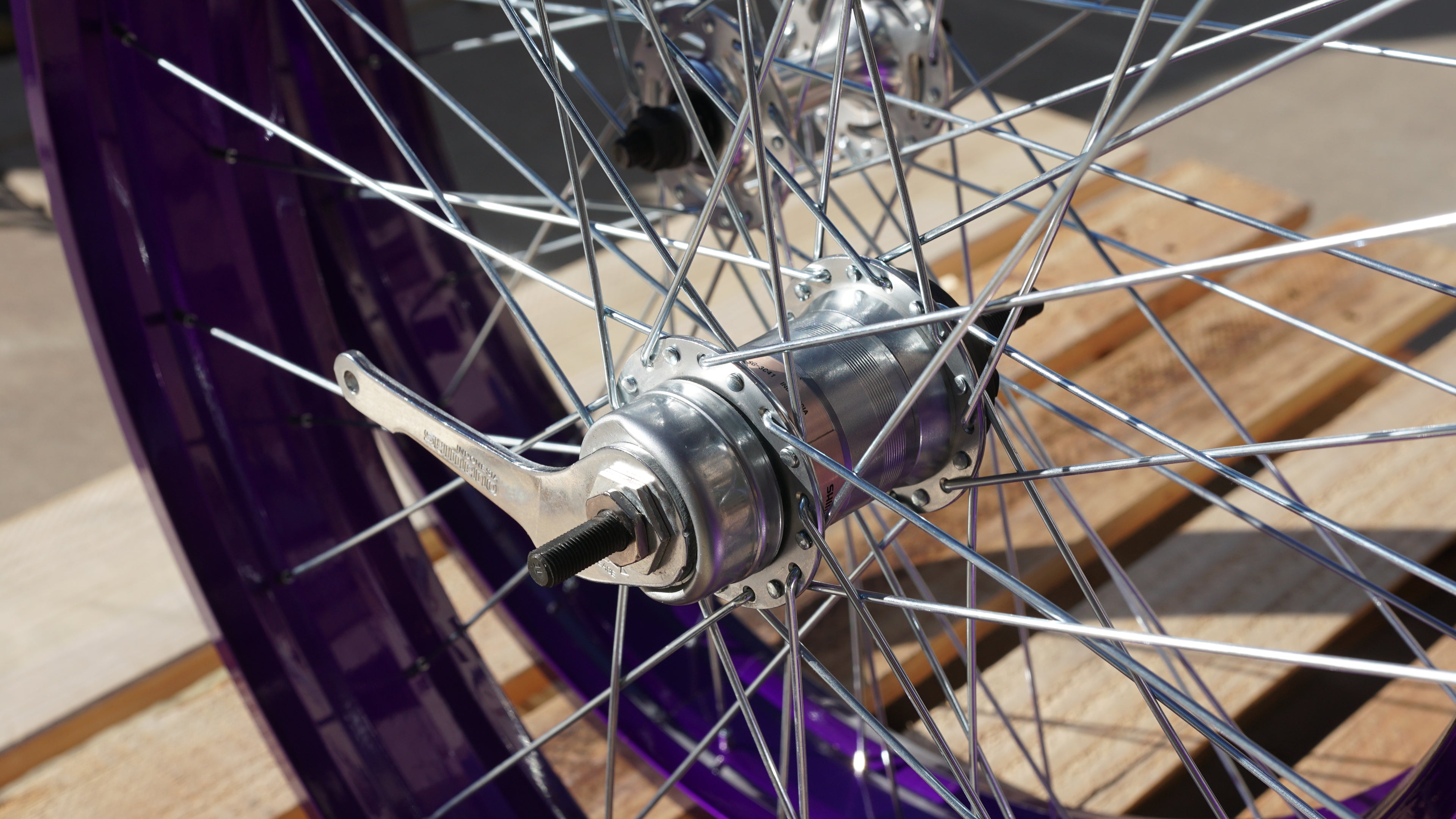 Illusion purple Combo Set - Bully Stem, Crankset & Nexus Wheelset
