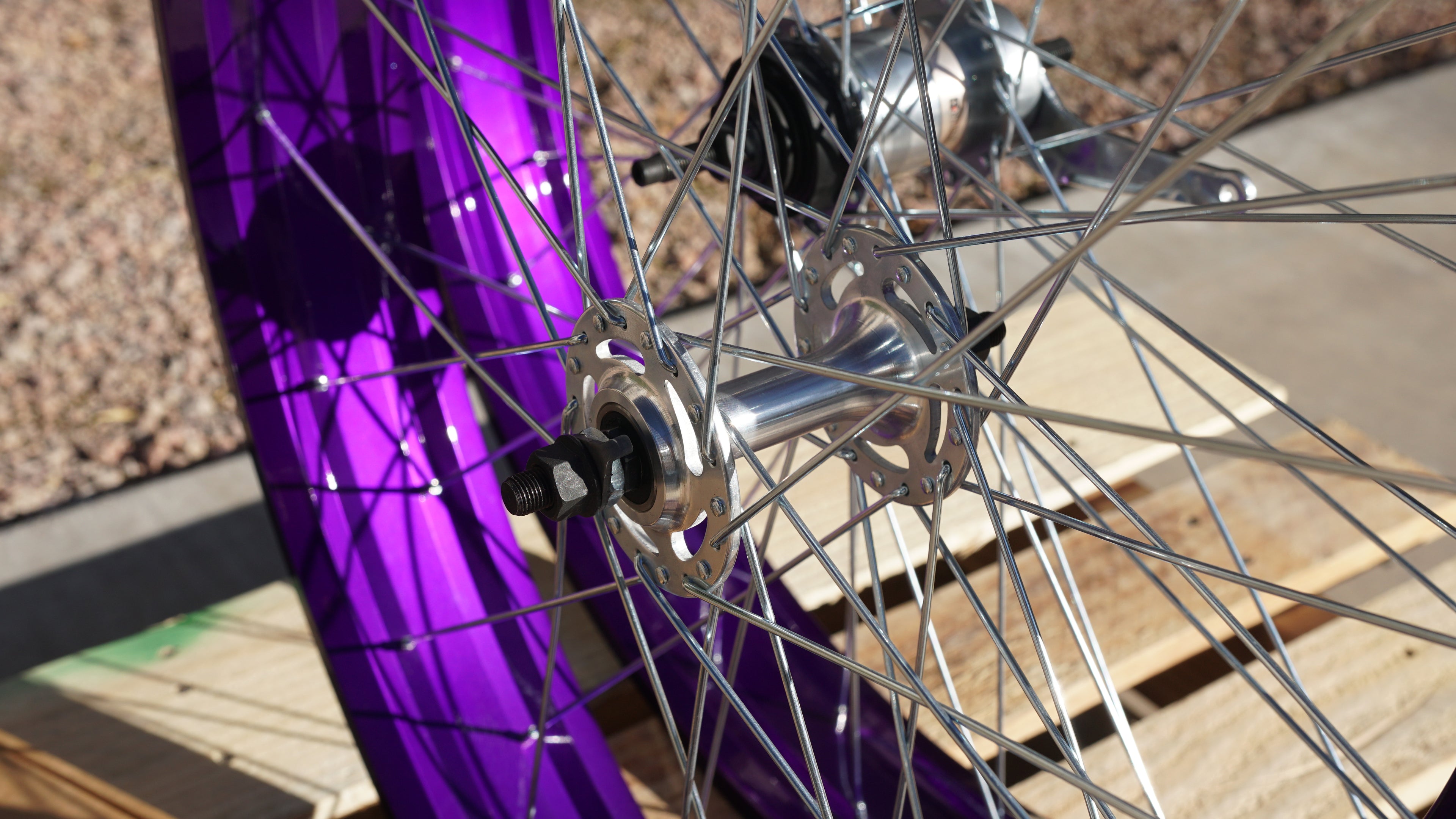 Illusion purple Combo Set - Bully Stem, Crankset & Nexus Wheelset