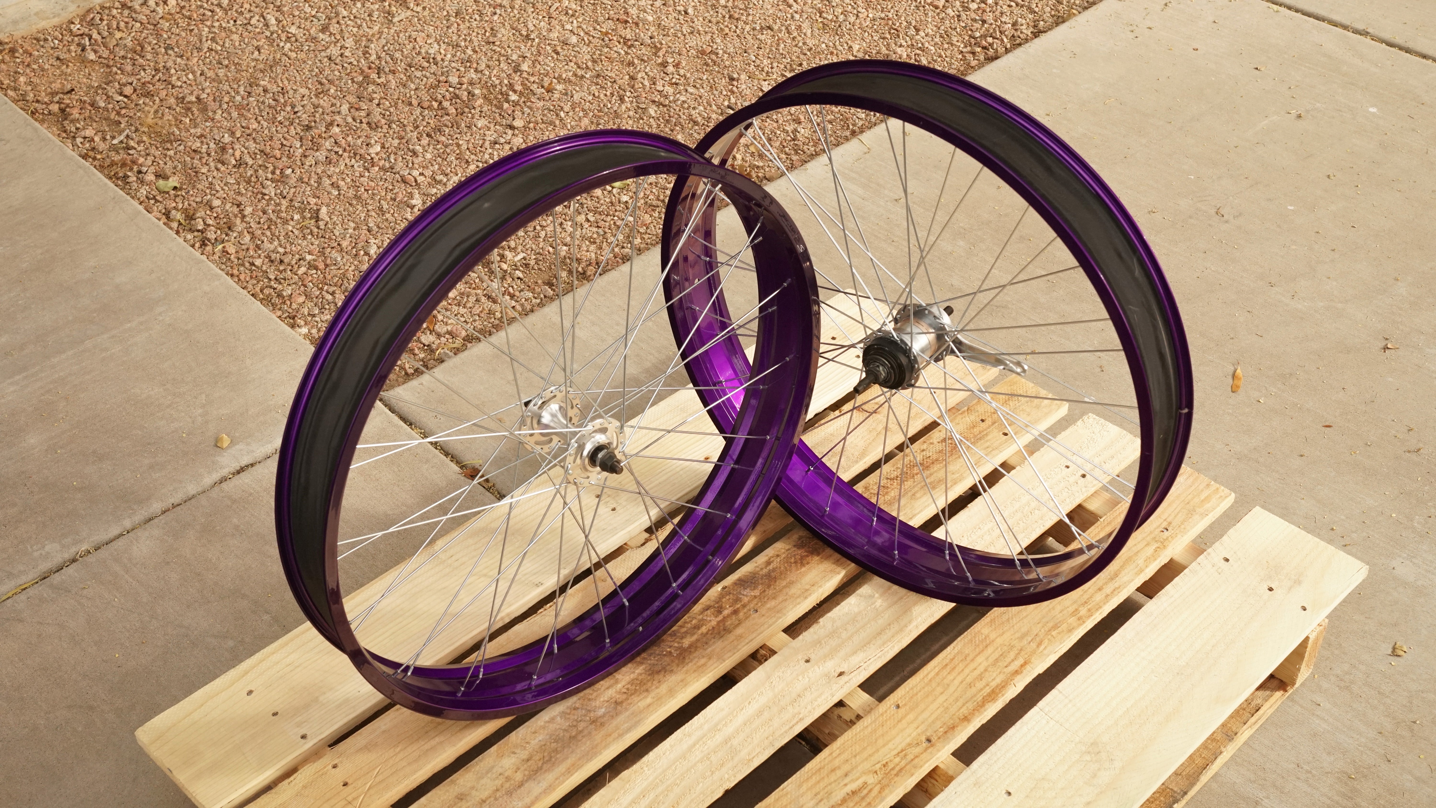 Illusion purple Combo Set - Bully Stem, Crankset & Nexus Wheelset Secondary image