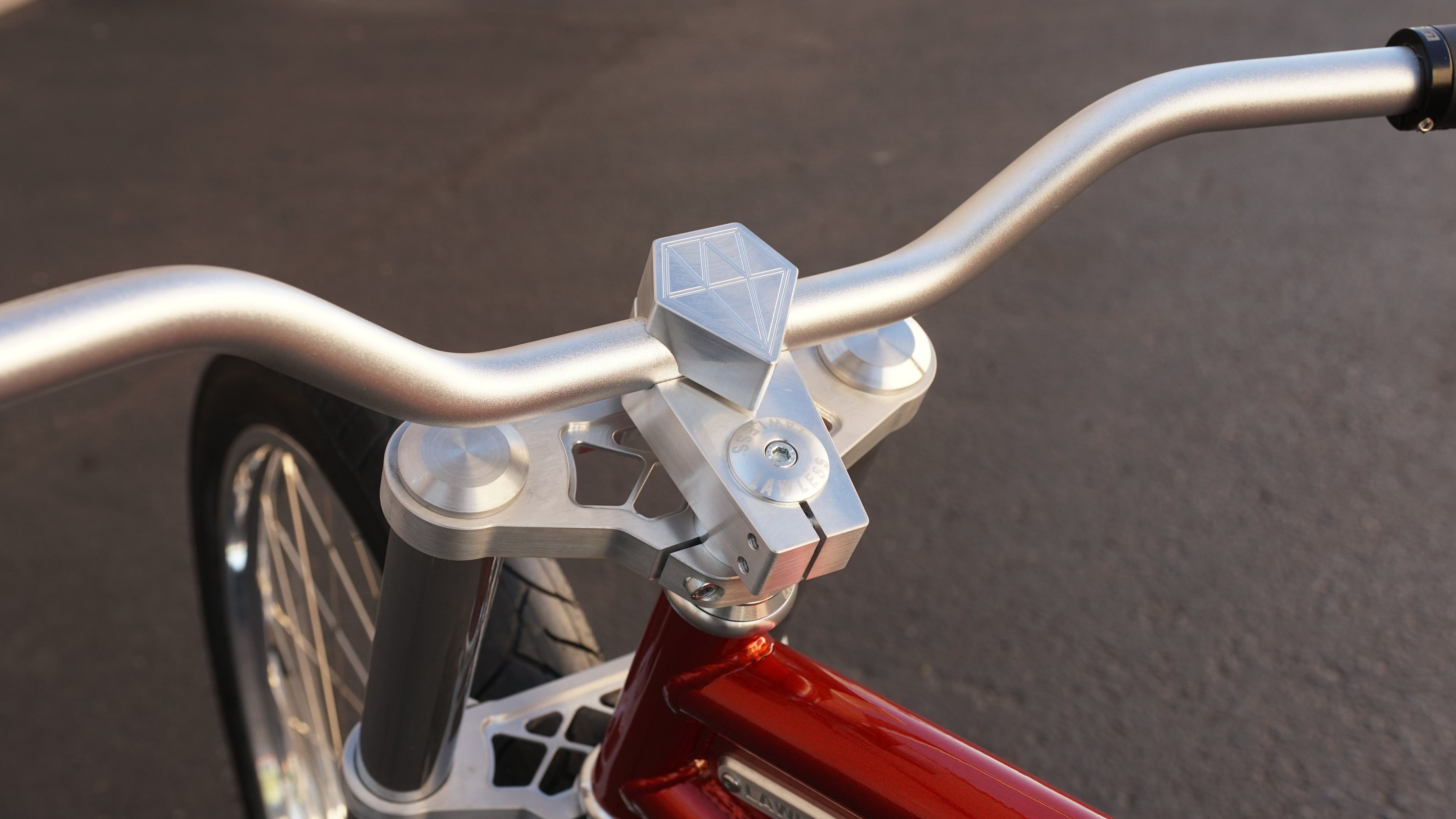 Diamond Stem — CNC billet aluminum bicycle stem for custom cruisers Main image