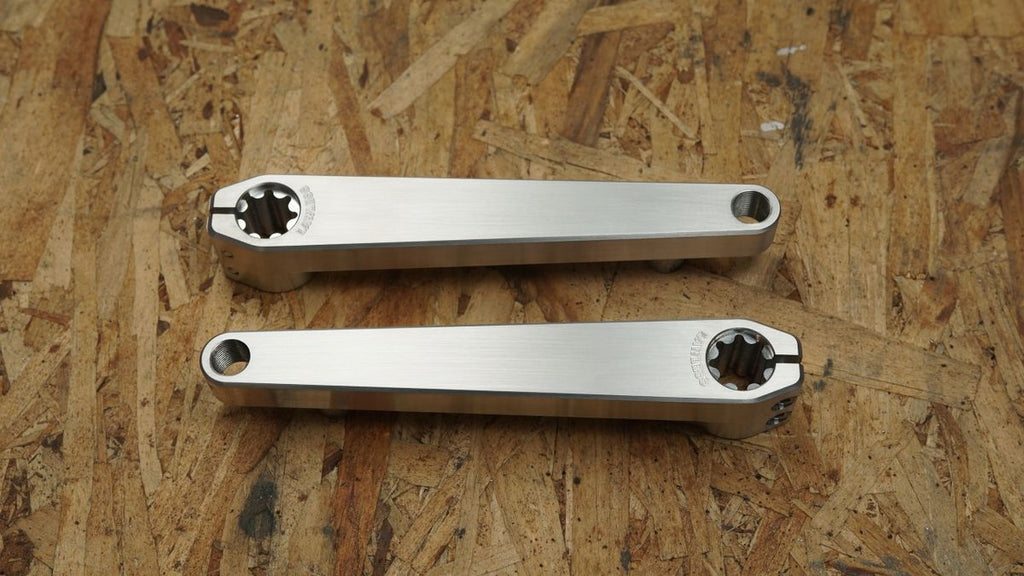 Crank arms Smooth — CNC billet aluminum bicycle crank arms for custom cruisers