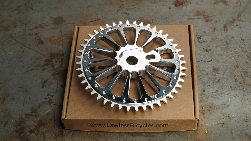 Badland Sprocket — CNC billet aluminum bicycle sprocket for custom cruisers