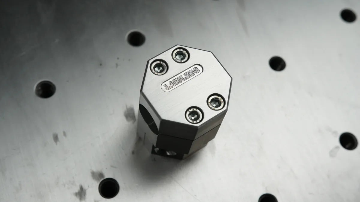 The Bully Zero offset Stem — CNC billet aluminum bicycle stem for custom cruisers Main image