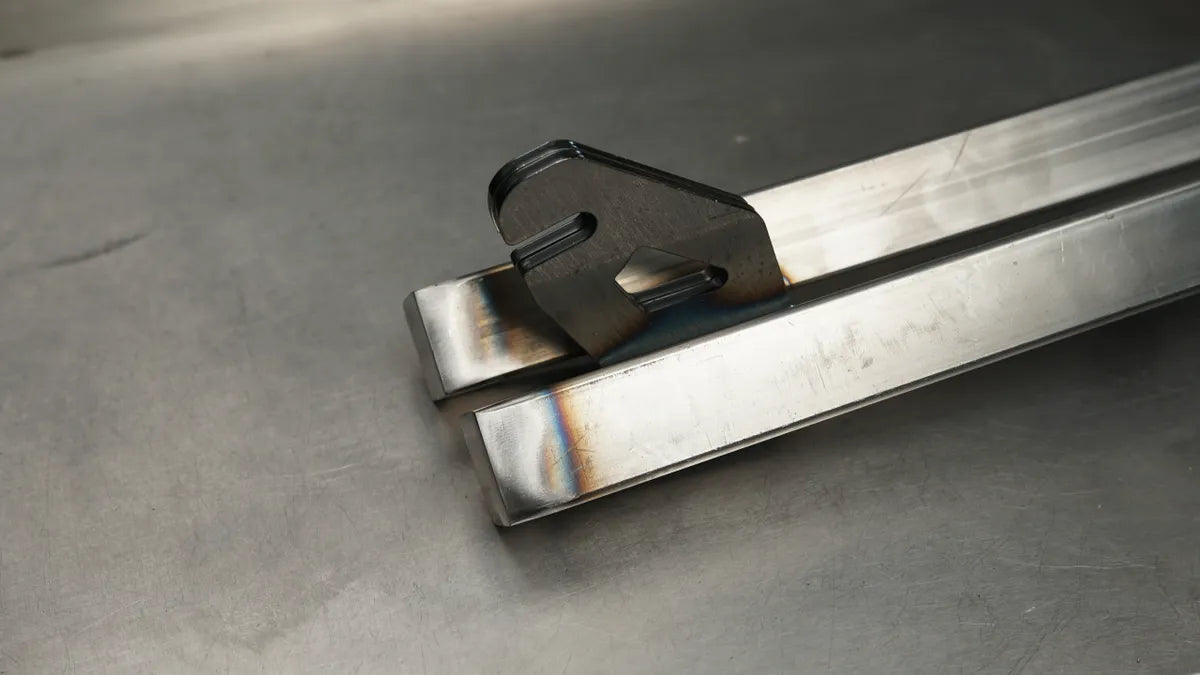 Square legs only 1.25 inch — steel fork legs for custom cruiser springer forks Main image