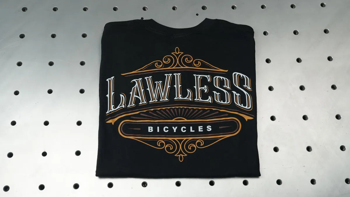 Lawless Pinstripe T-Shirt — Lawless Bicycles apparel Main image