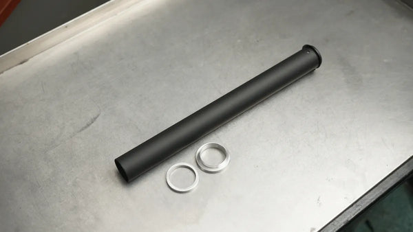 Steel 1 1/8 inch bicycle steerer tube for custom cruiser forks — Lawless Bicycles