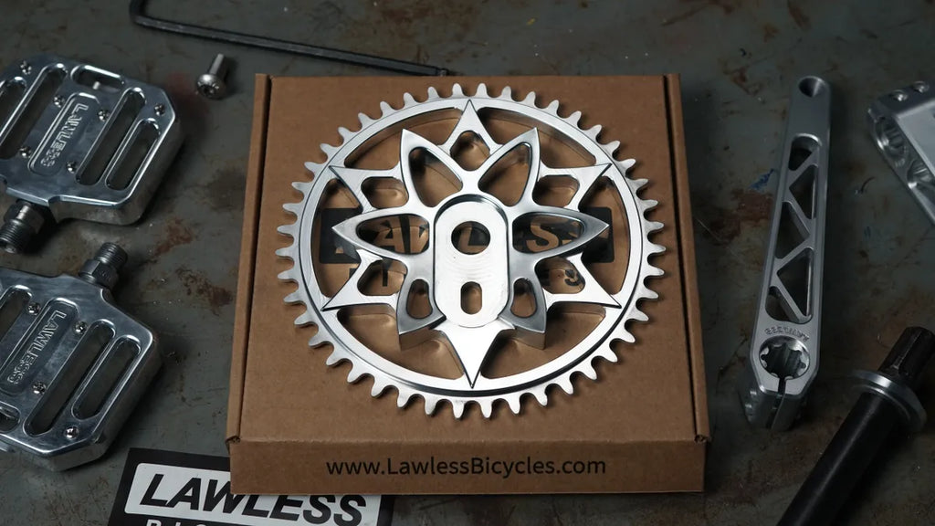 Nightshade Sprocket — CNC billet aluminum bicycle sprocket for custom cruisers