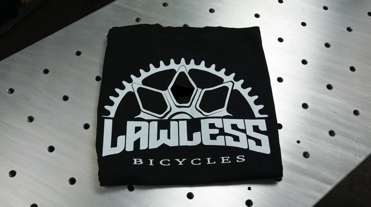 Lawless Sprocket T-Shirt — Lawless Bicycles apparel Main image