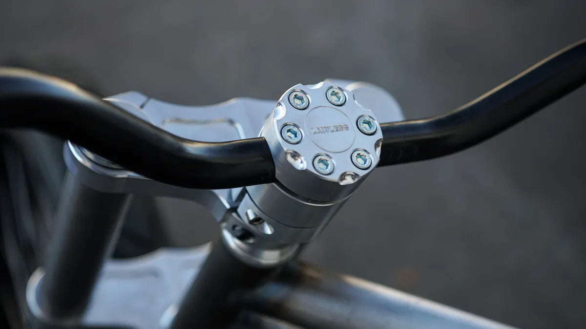 Six Shooter stem — CNC billet aluminum bicycle stem for custom cruisers Main image