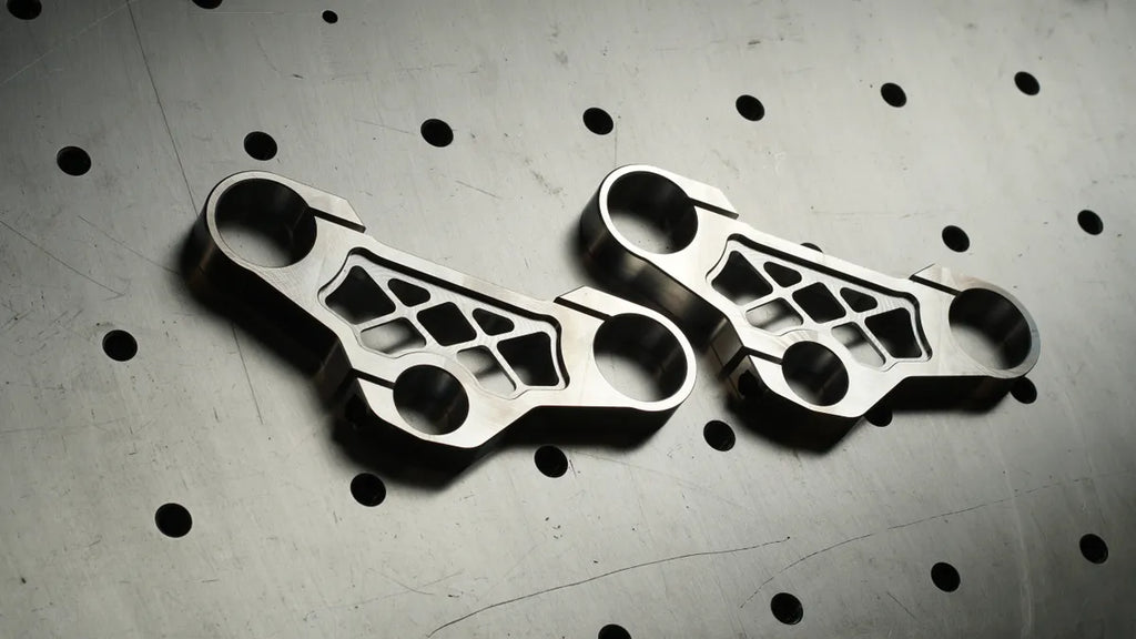 Sinner Trees Only — CNC billet aluminum triple trees for custom cruiser forks