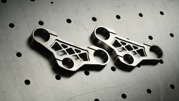 Sinner Trees Only — CNC billet aluminum triple trees for custom cruiser forks