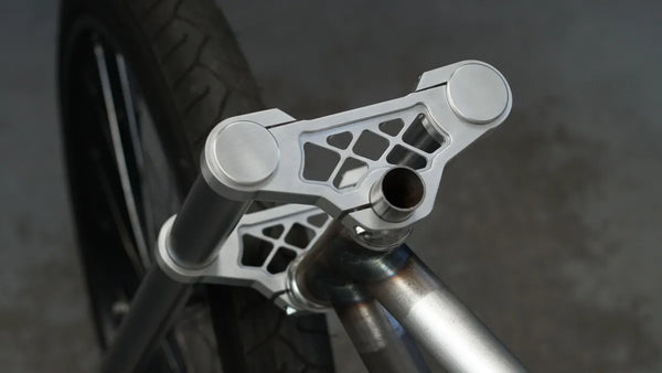 Sinner Complete Forks — CNC-machined springer bicycle fork for custom cruisers